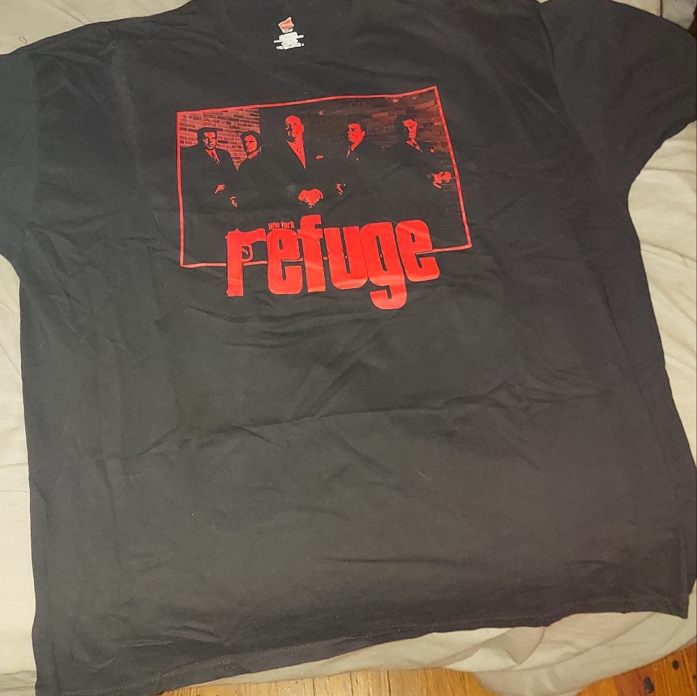 Men's Deathcore Band Refuge " Sopranos" T Shirt 3XL